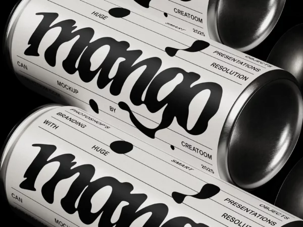 250ml Aluminum Can Mockup Set