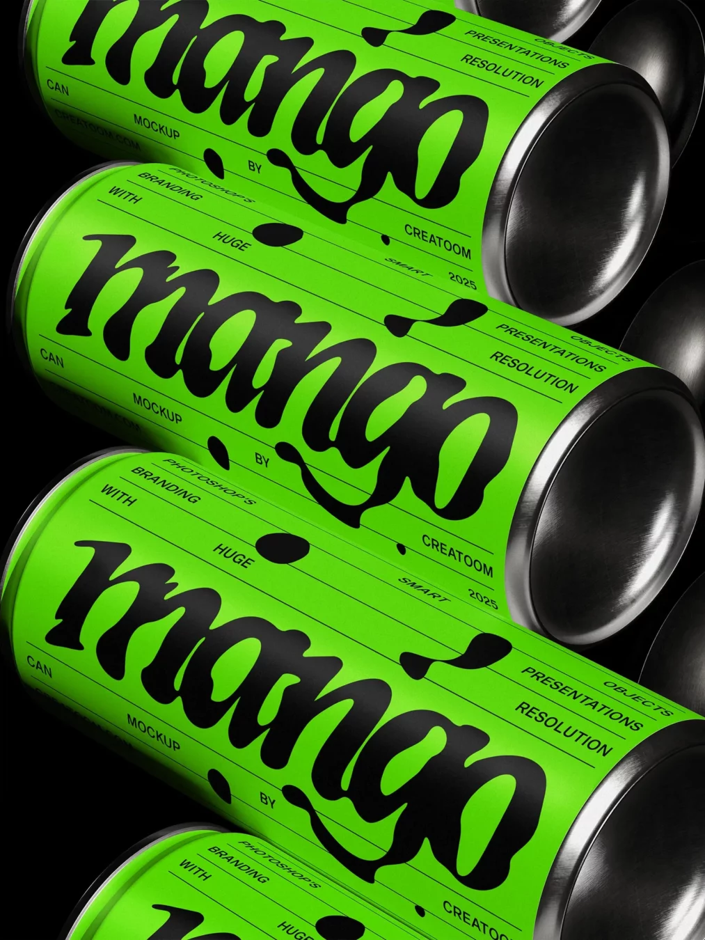 250ml Aluminum Can Mockup Set