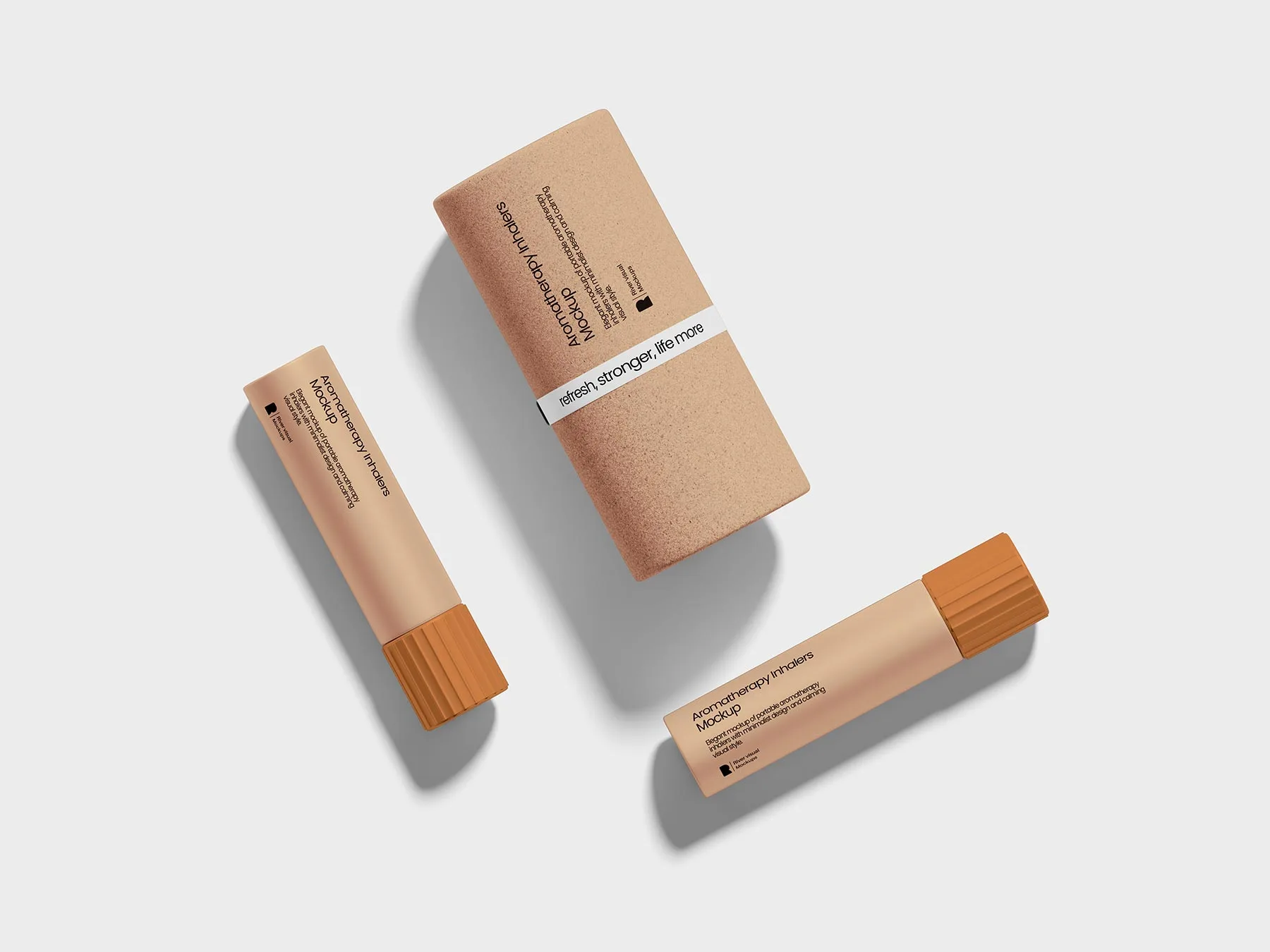 Aromatherapy Inhalers Mockup Scene