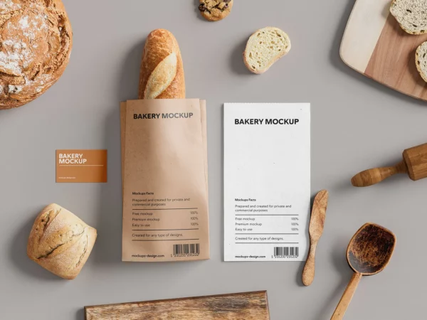 Bakery Branding Mockup Set (7 High-Quality PSDs)