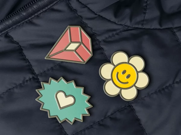 Enamel Pin Jacket Mockup