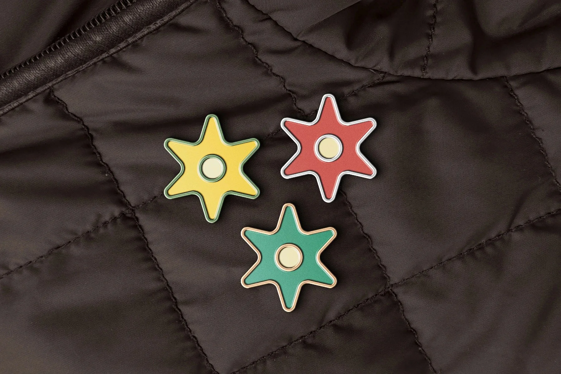 Enamel Pin Jacket Mockup