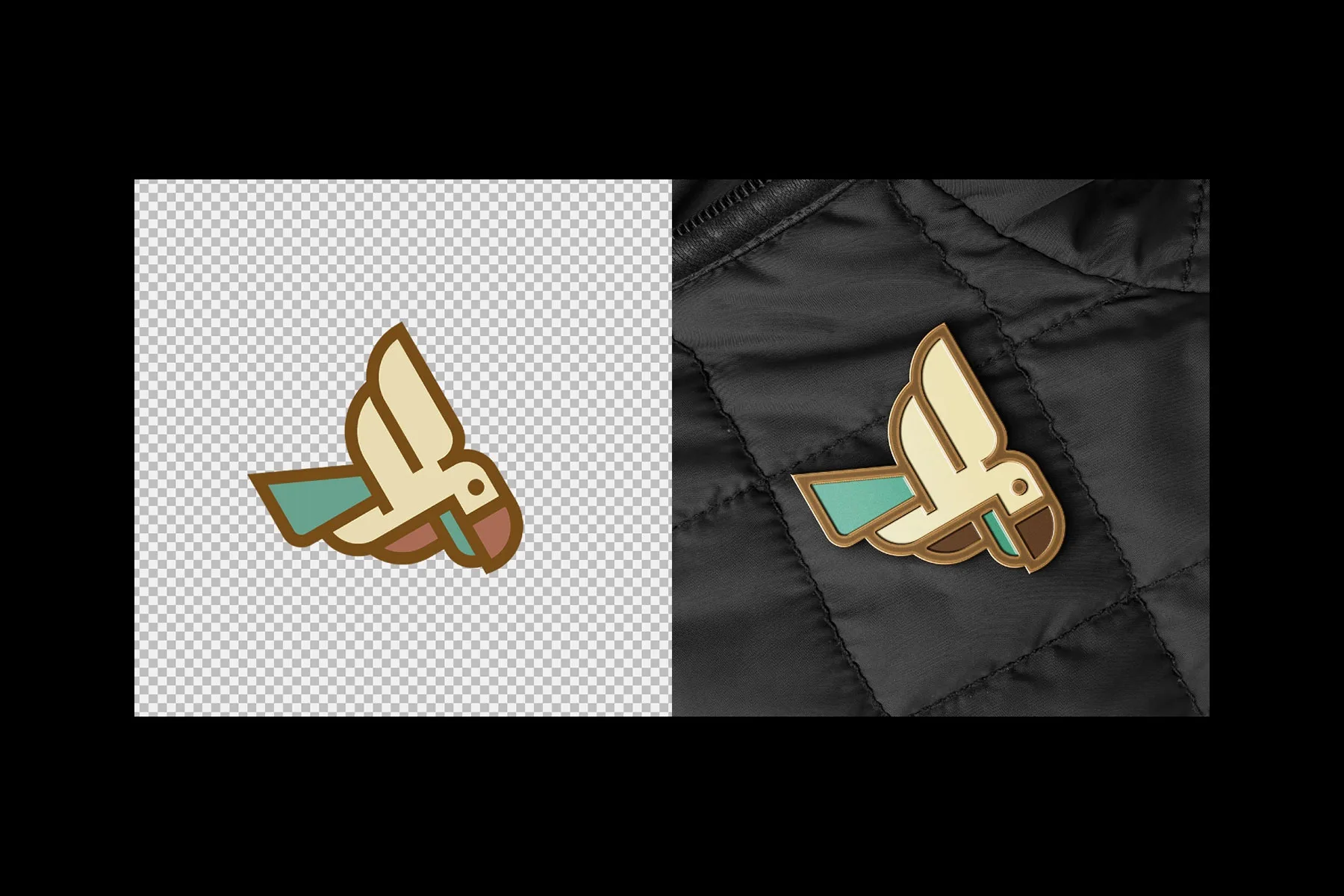 Enamel Pin Jacket Mockup
