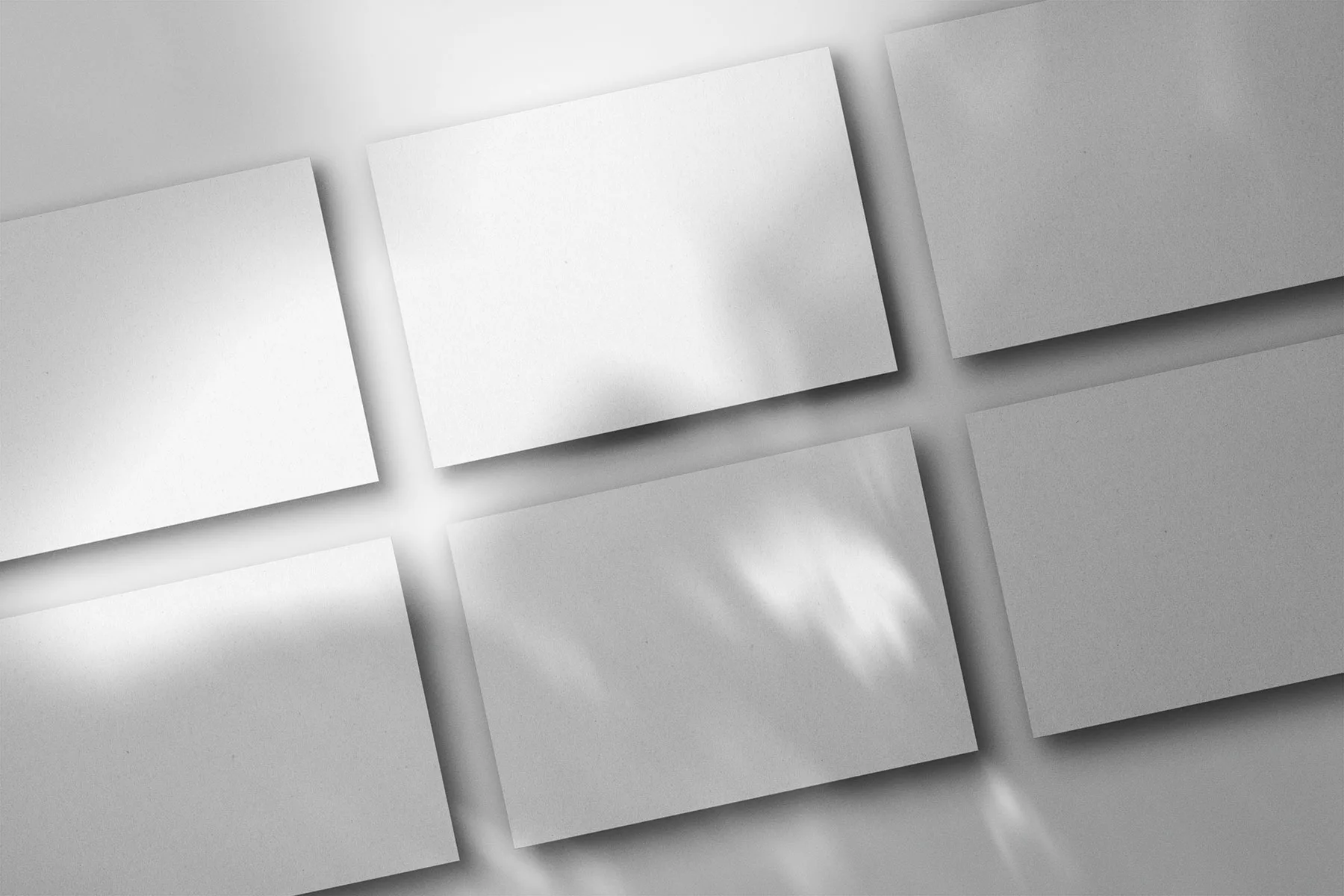 Horizontal Postcard Mockup (Tiled Scene with Front & Back Views)