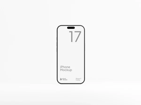 iPhone 17 Pro Mockup App Screen Presentation