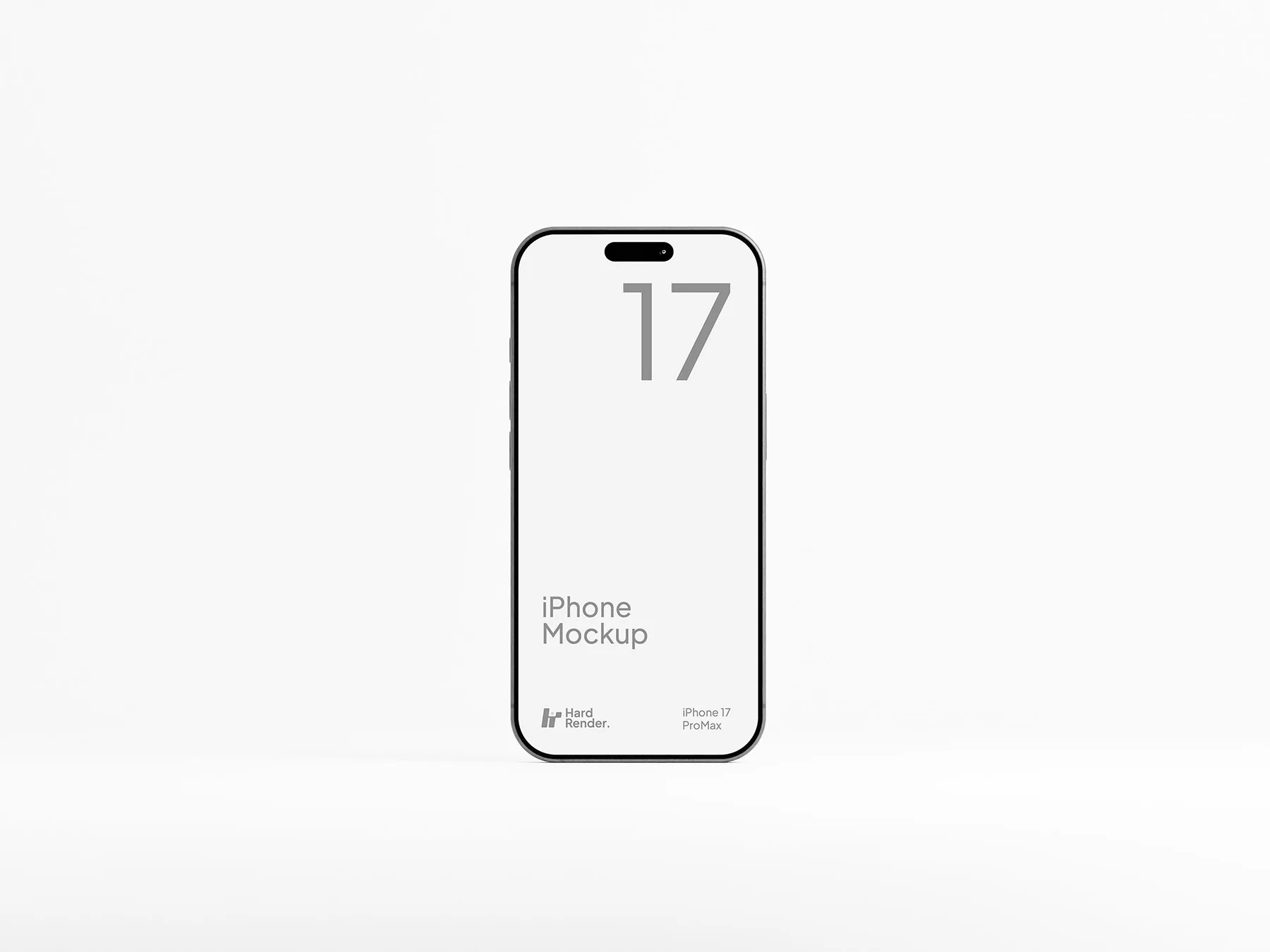 iPhone 17 Pro Mockup App Screen Presentation