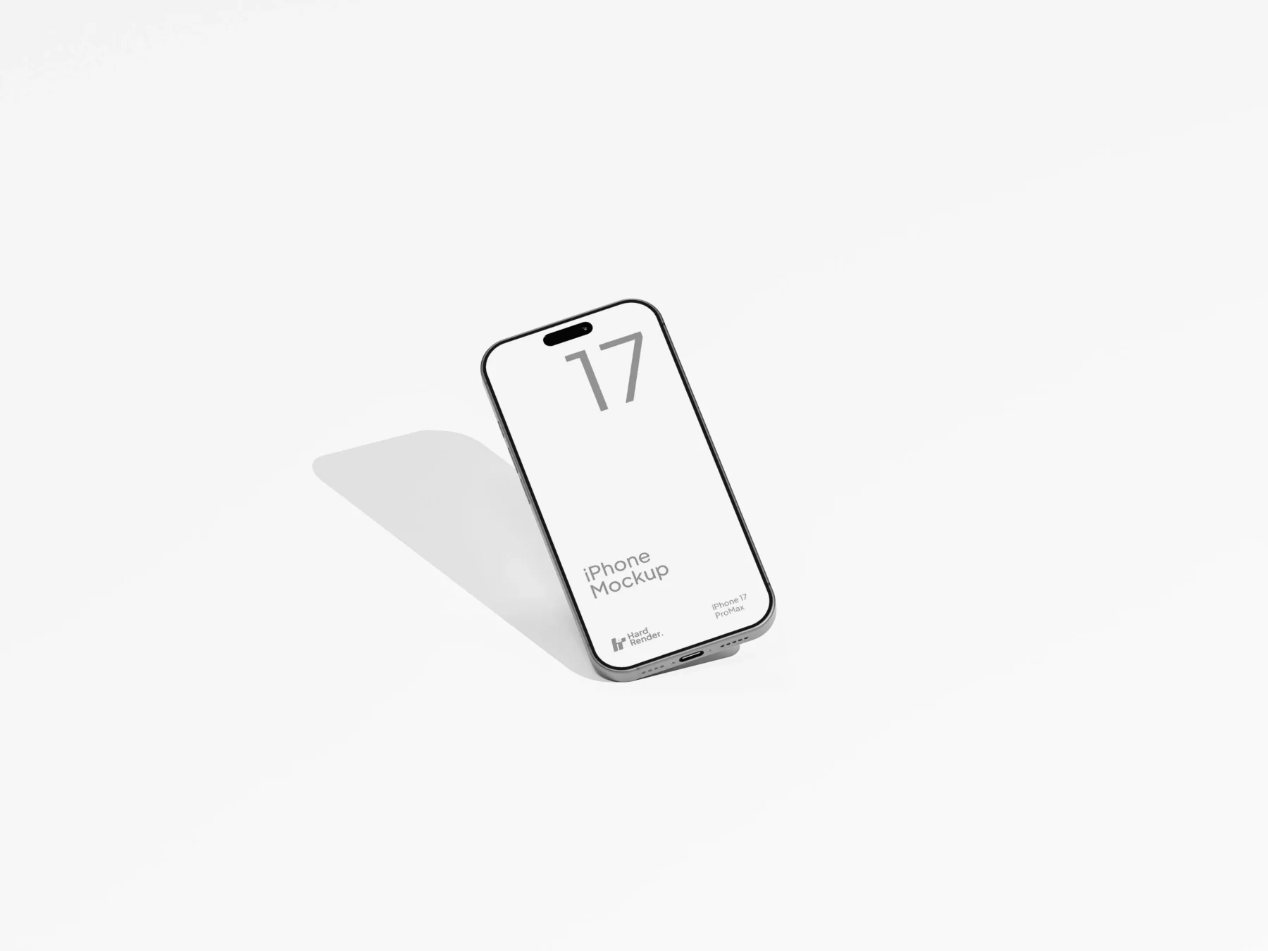 iPhone 17 Pro Mockup App Screen Presentation