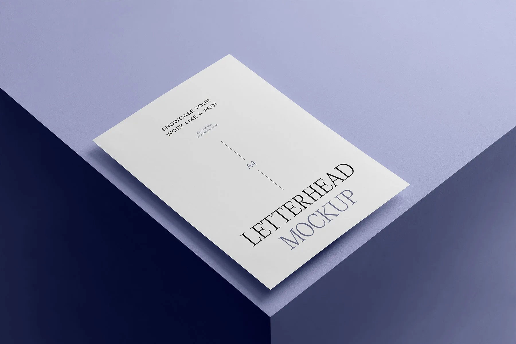 Letterhead Mockup (Minimalist Brand Paper Scene)