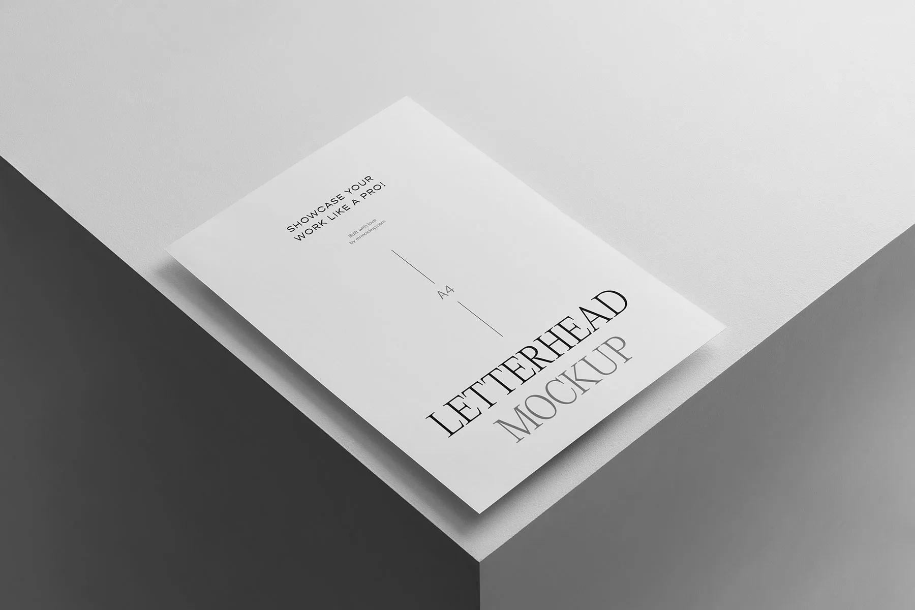 Letterhead Mockup (Minimalist Brand Paper Scene)
