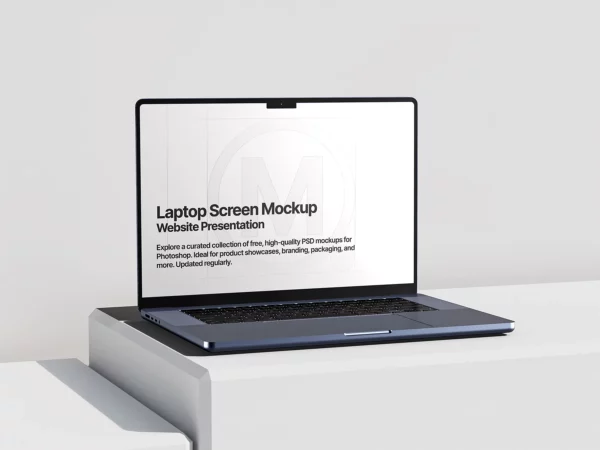 MacBook Pro Screen Mockup – Website Presentation