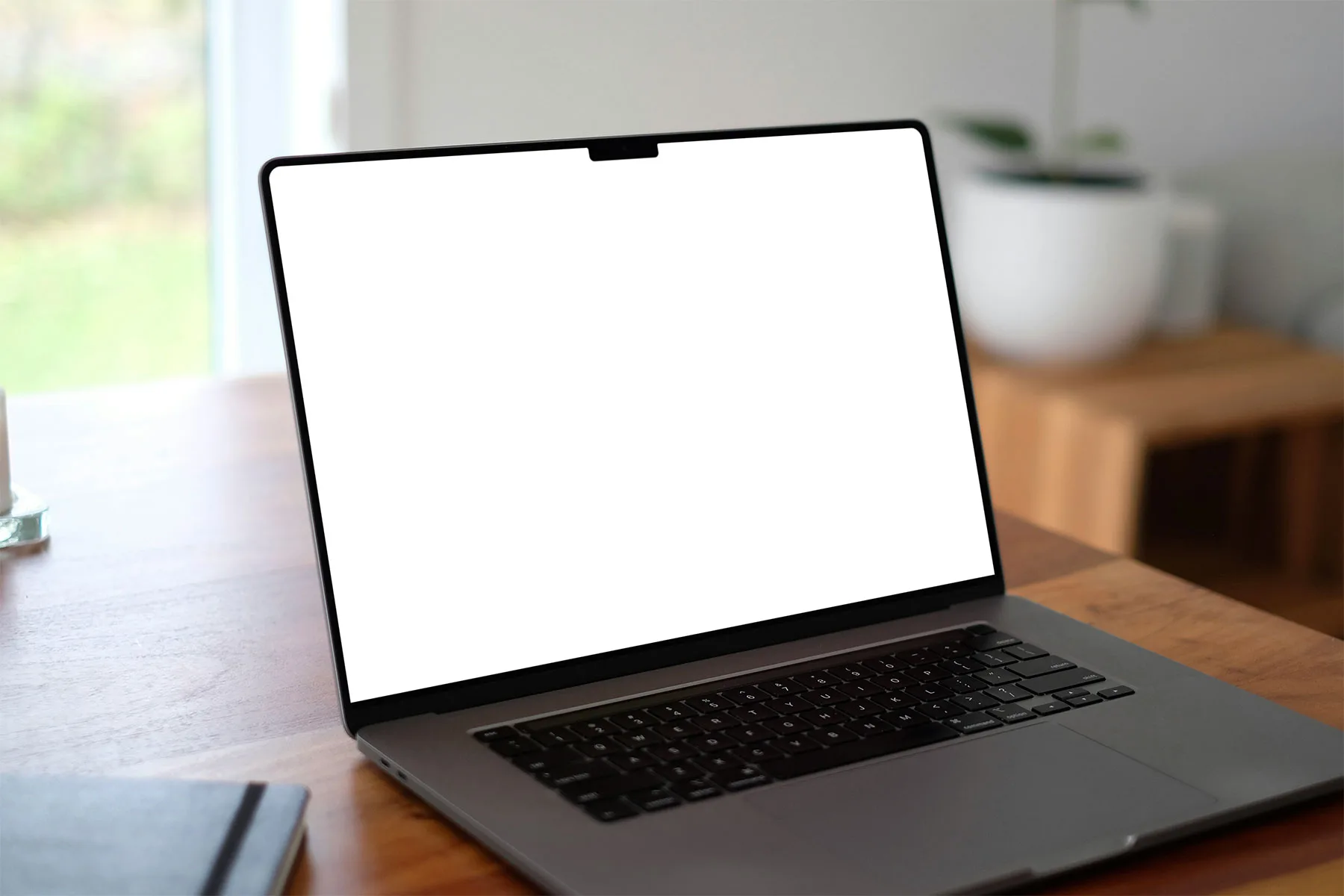 MacBook Pro Website Mockup (Laptop on Desk)