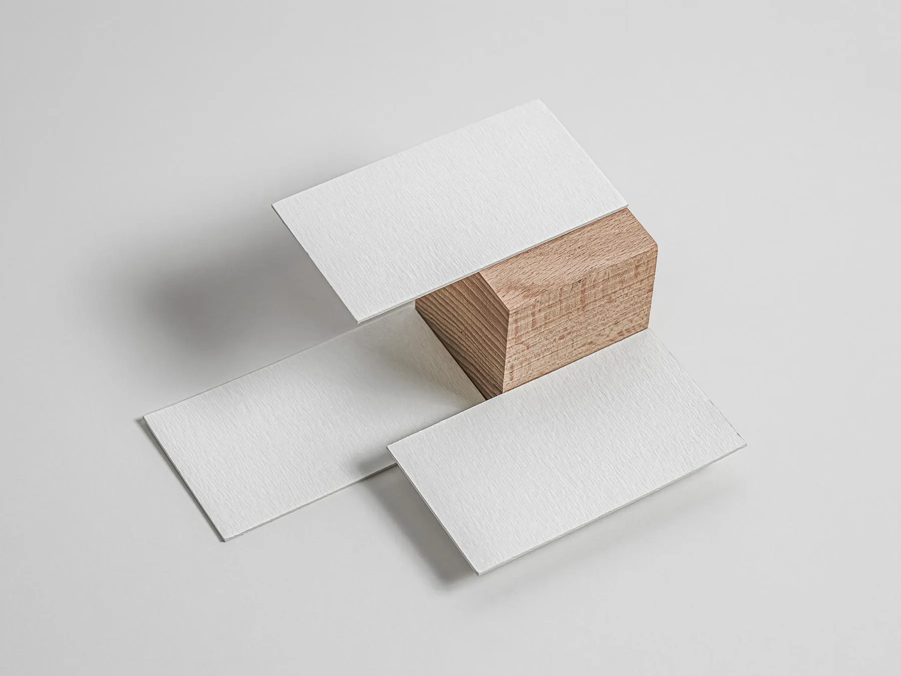 Rigid Business Cards Mockup