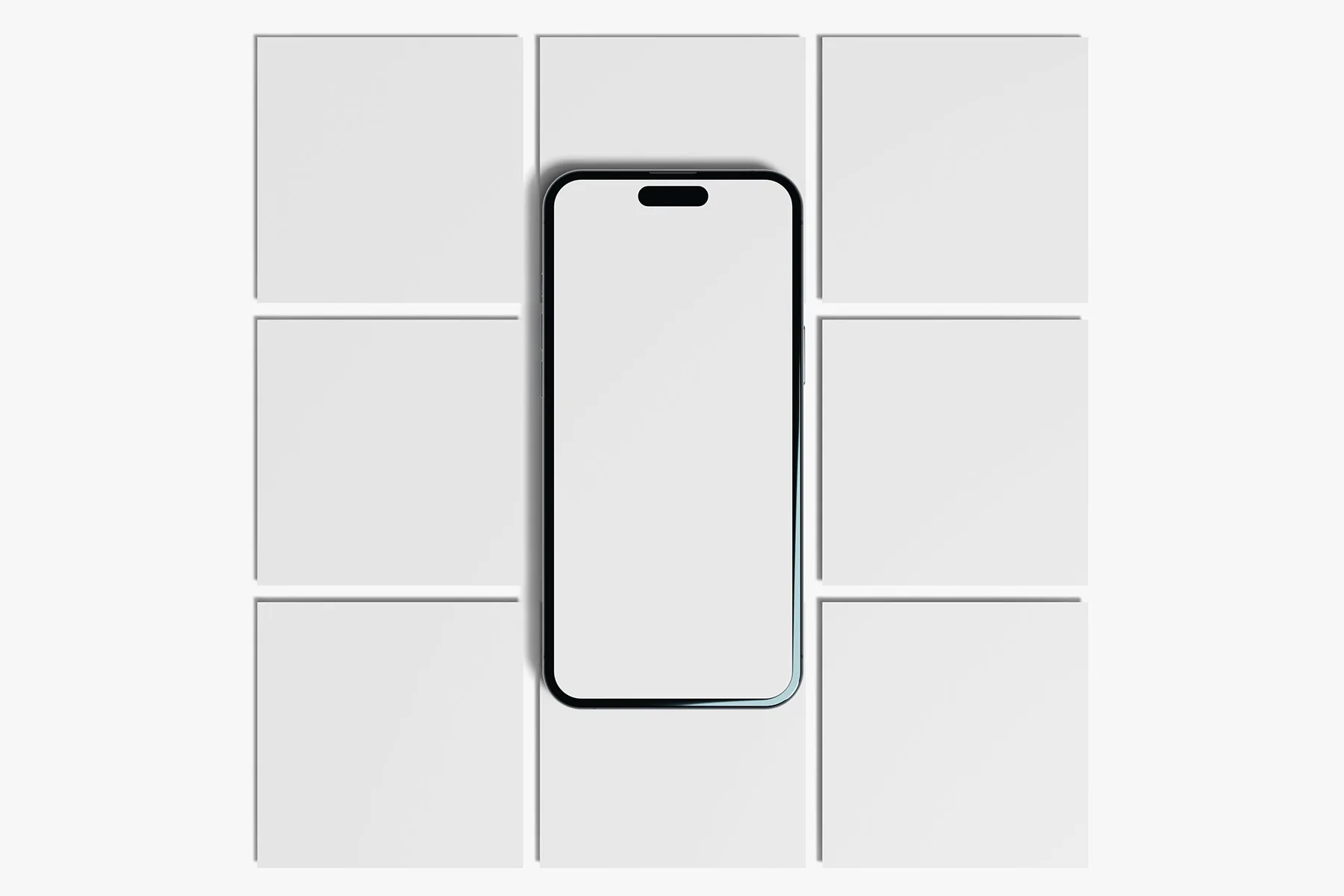 Square Carousel Layout Mockup