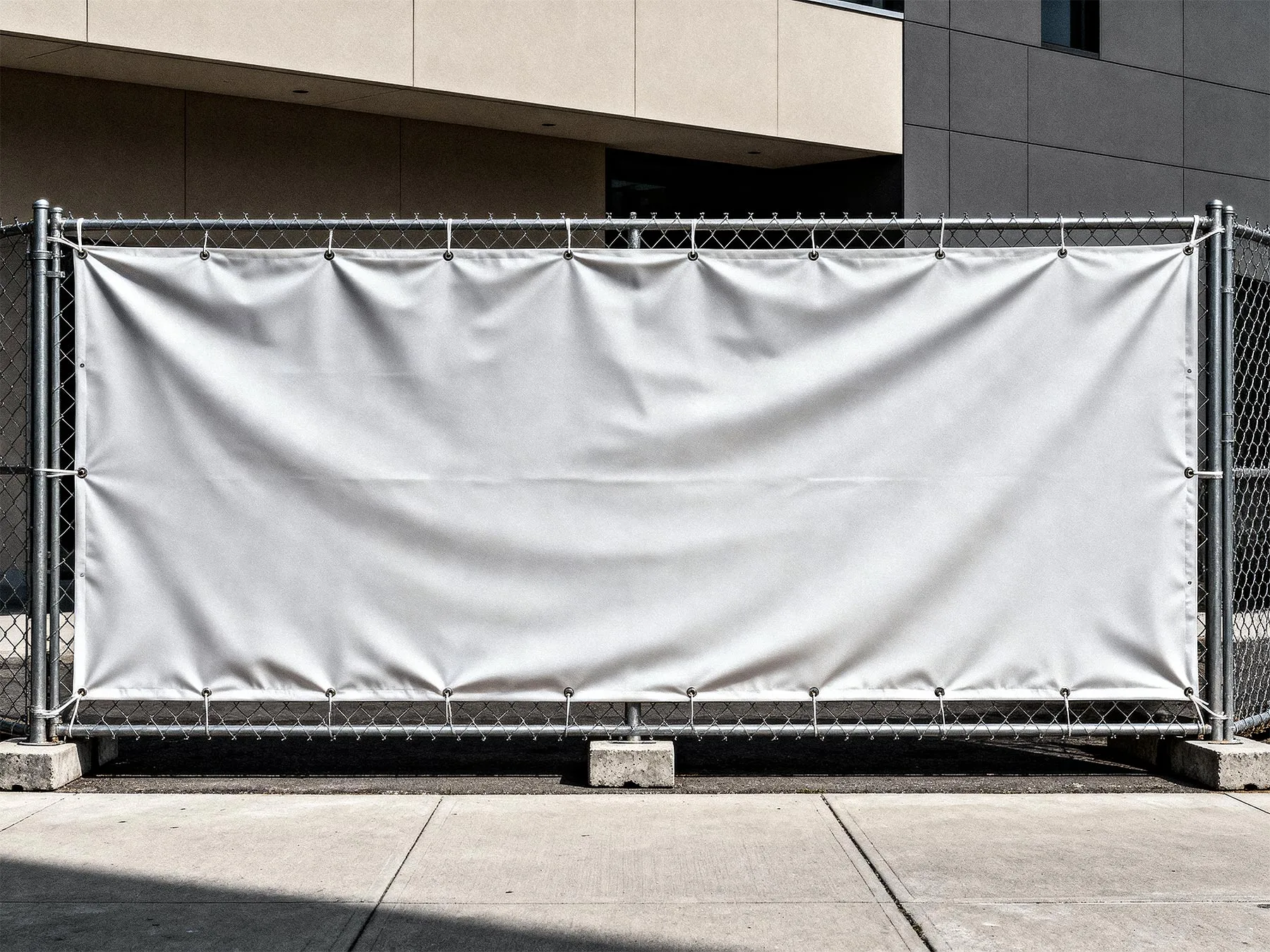 Street Construction Banner Mockup