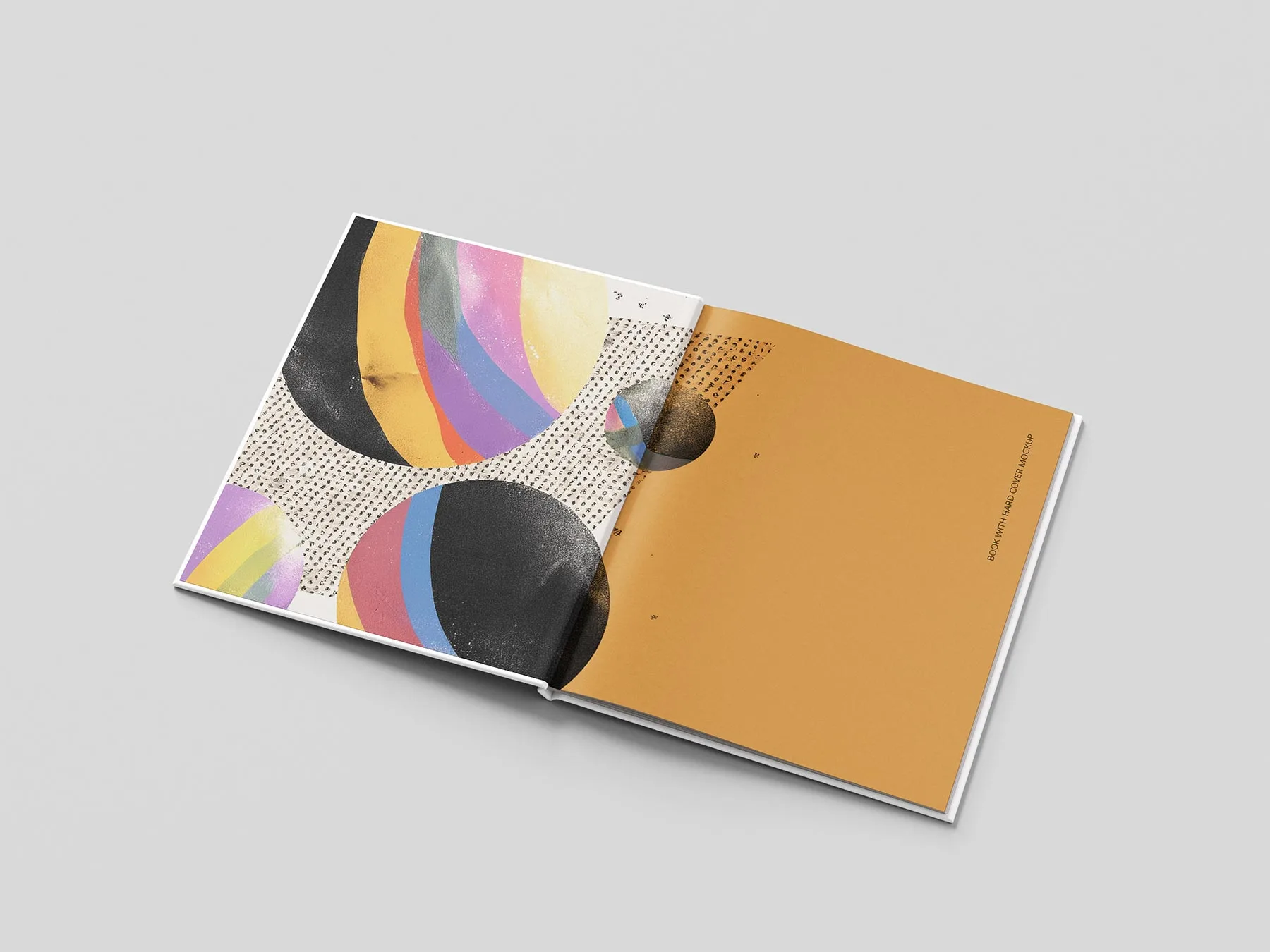 Thin Hardcover Book Mockup Set