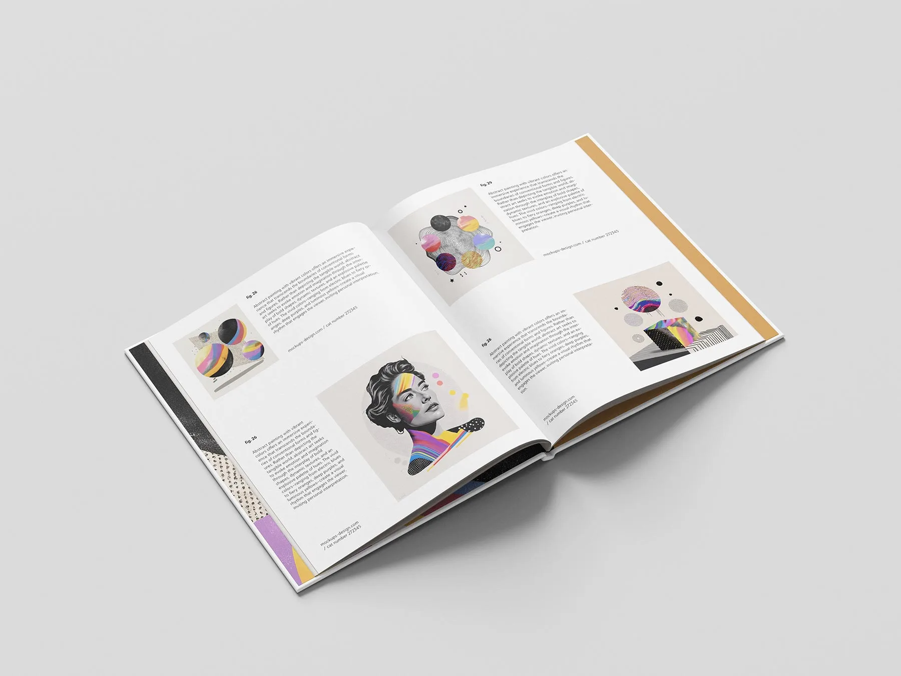 Thin Hardcover Book Mockup Set