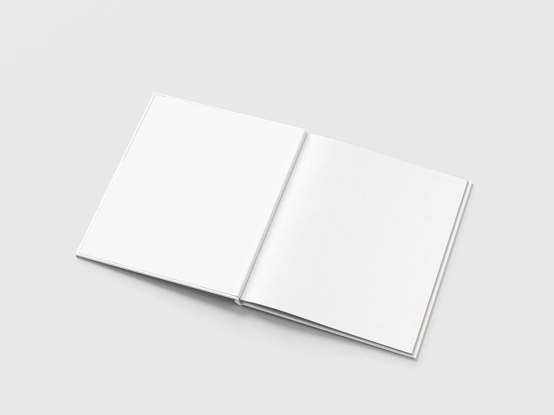 Thin Hardcover Book Mockup Set