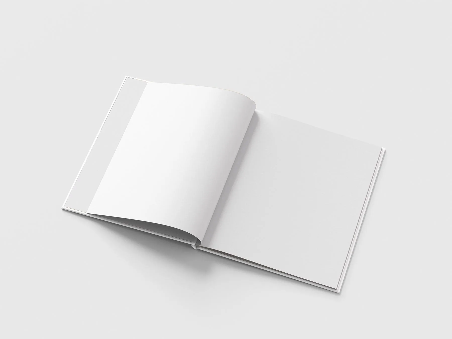 Thin Hardcover Book Mockup Set