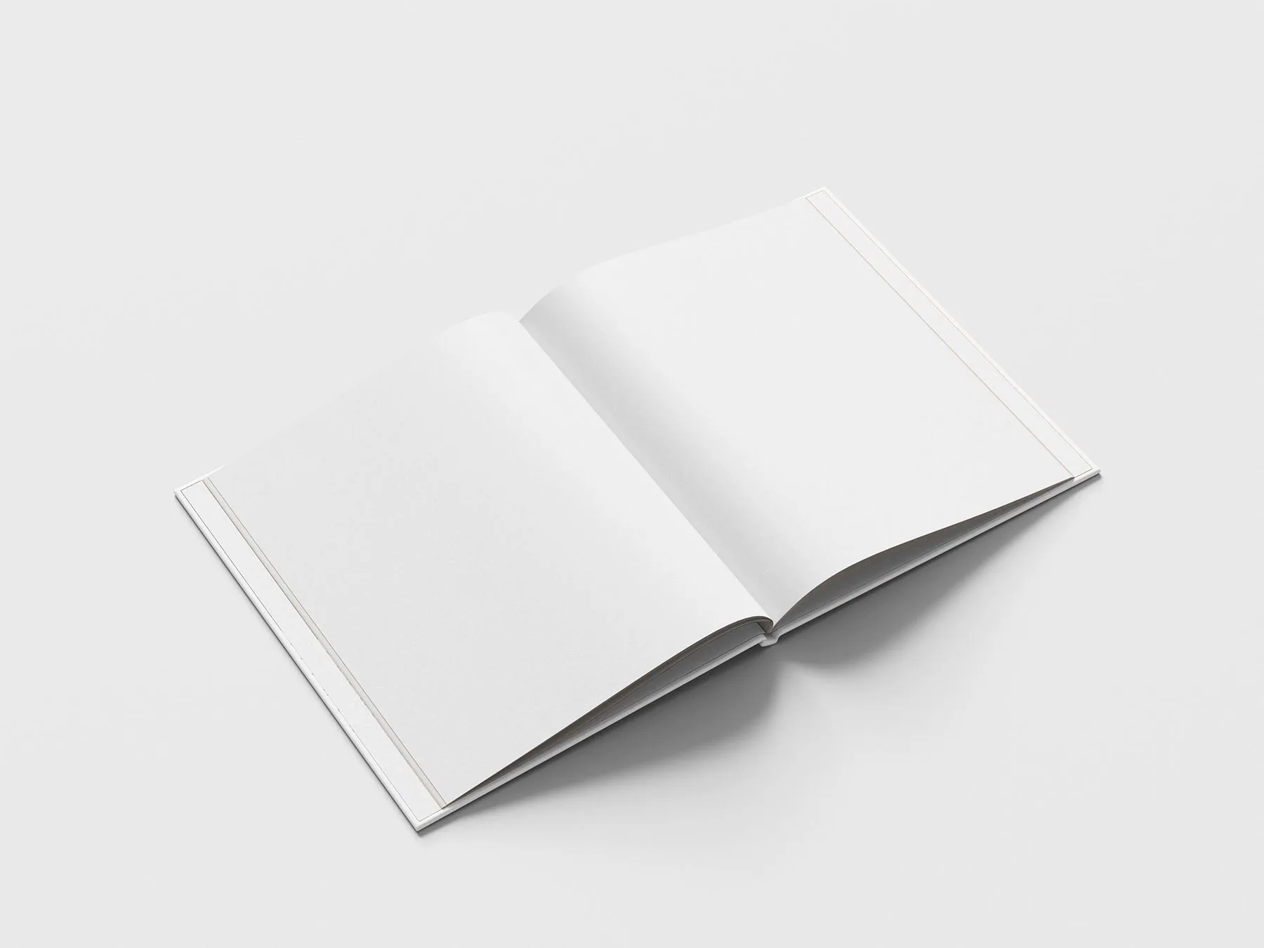 Thin Hardcover Book Mockup Set