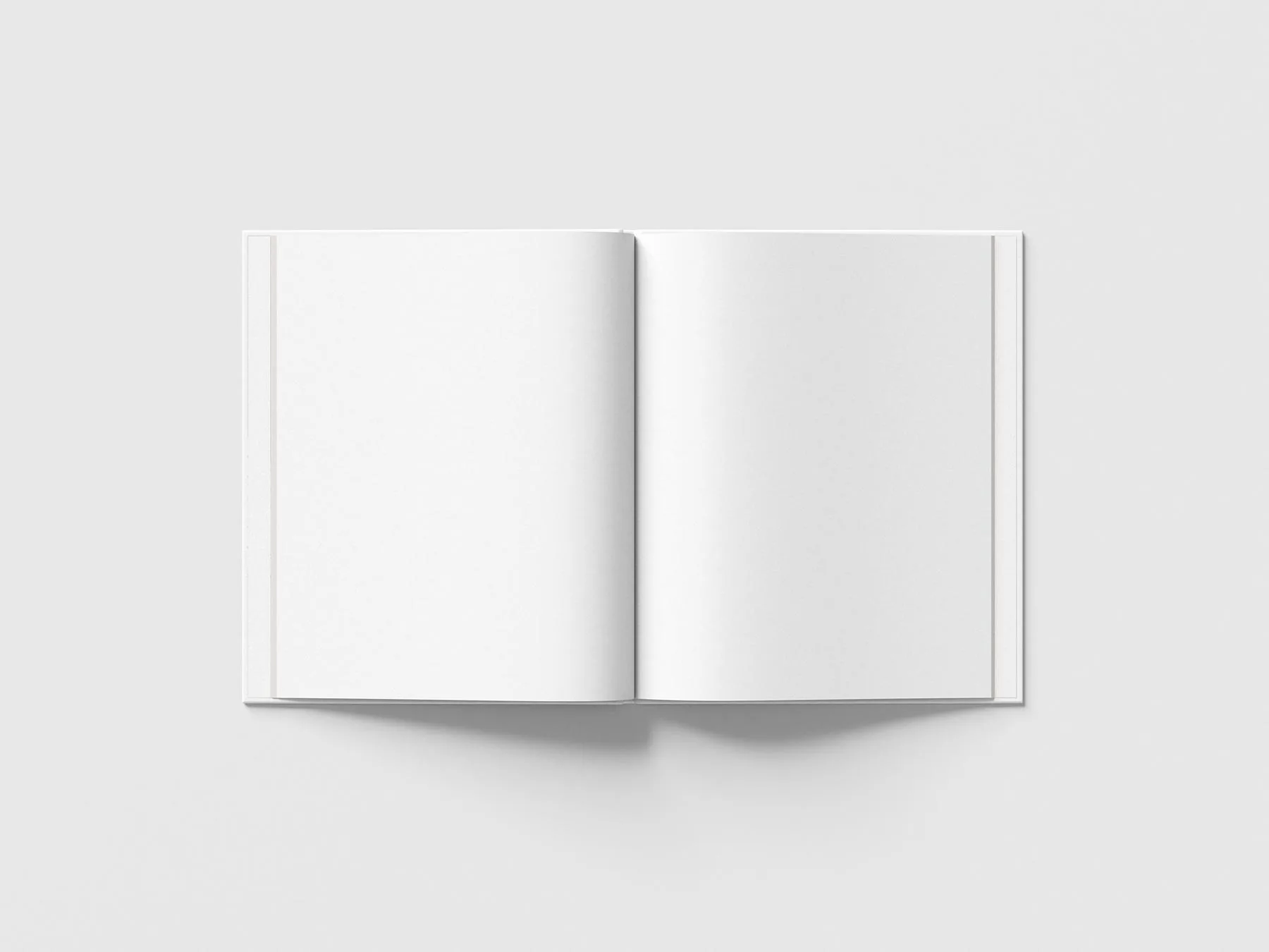 Thin Hardcover Book Mockup Set