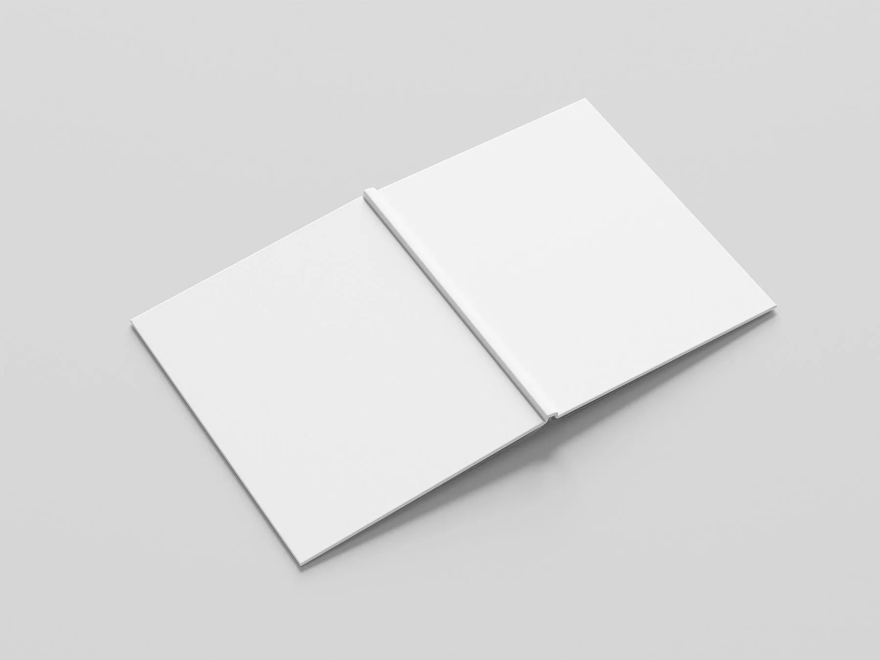 Thin Hardcover Book Mockup Set