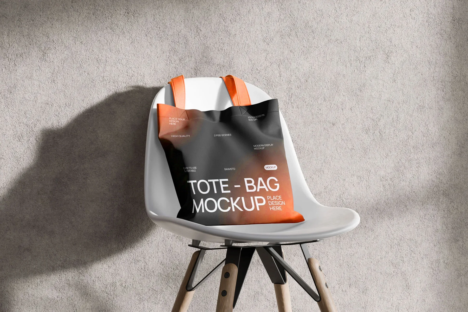 Tote Bag on Chair Mockup – Lifestyle Presentation