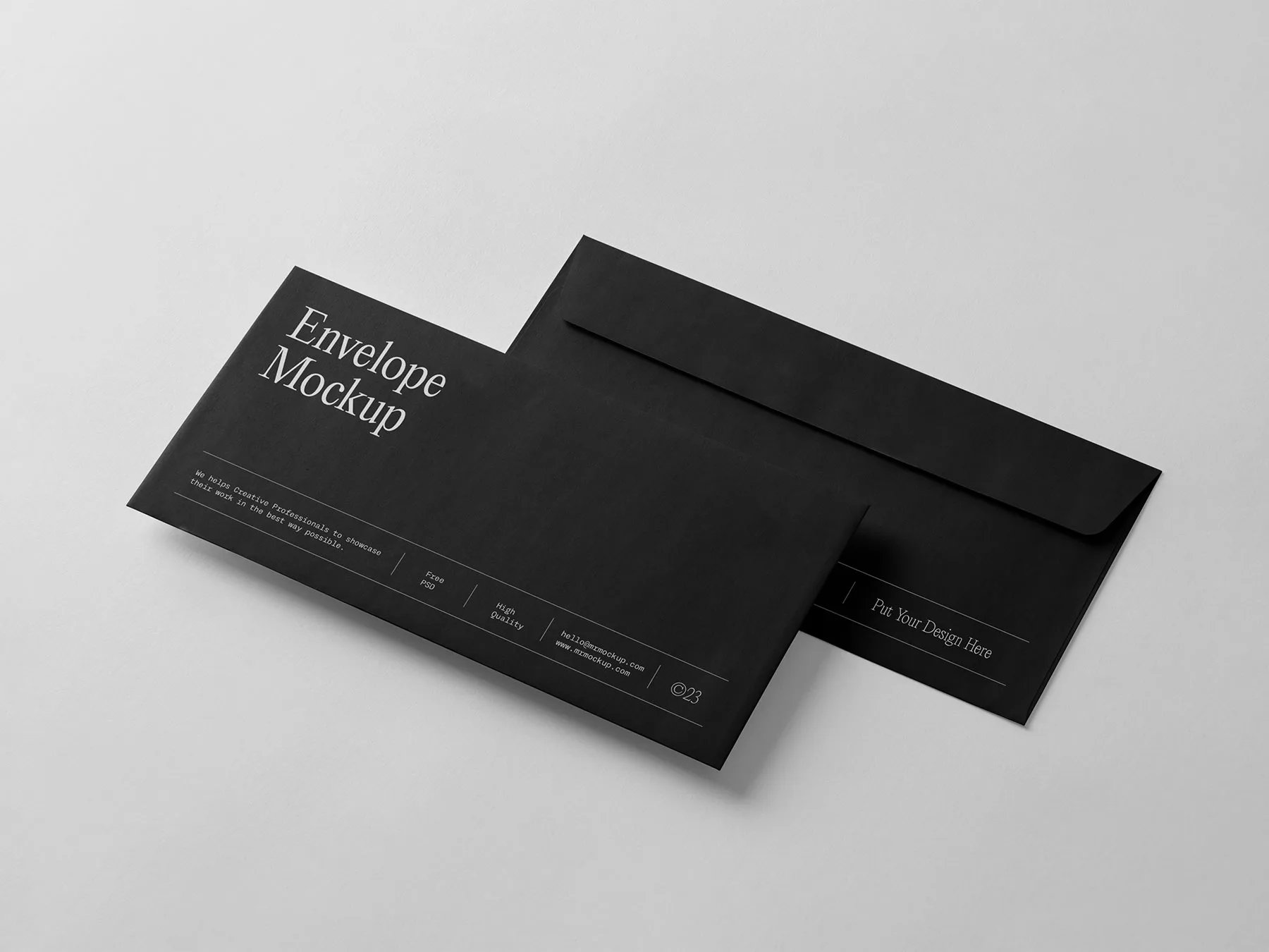 Envelope Mockup – Front & Back