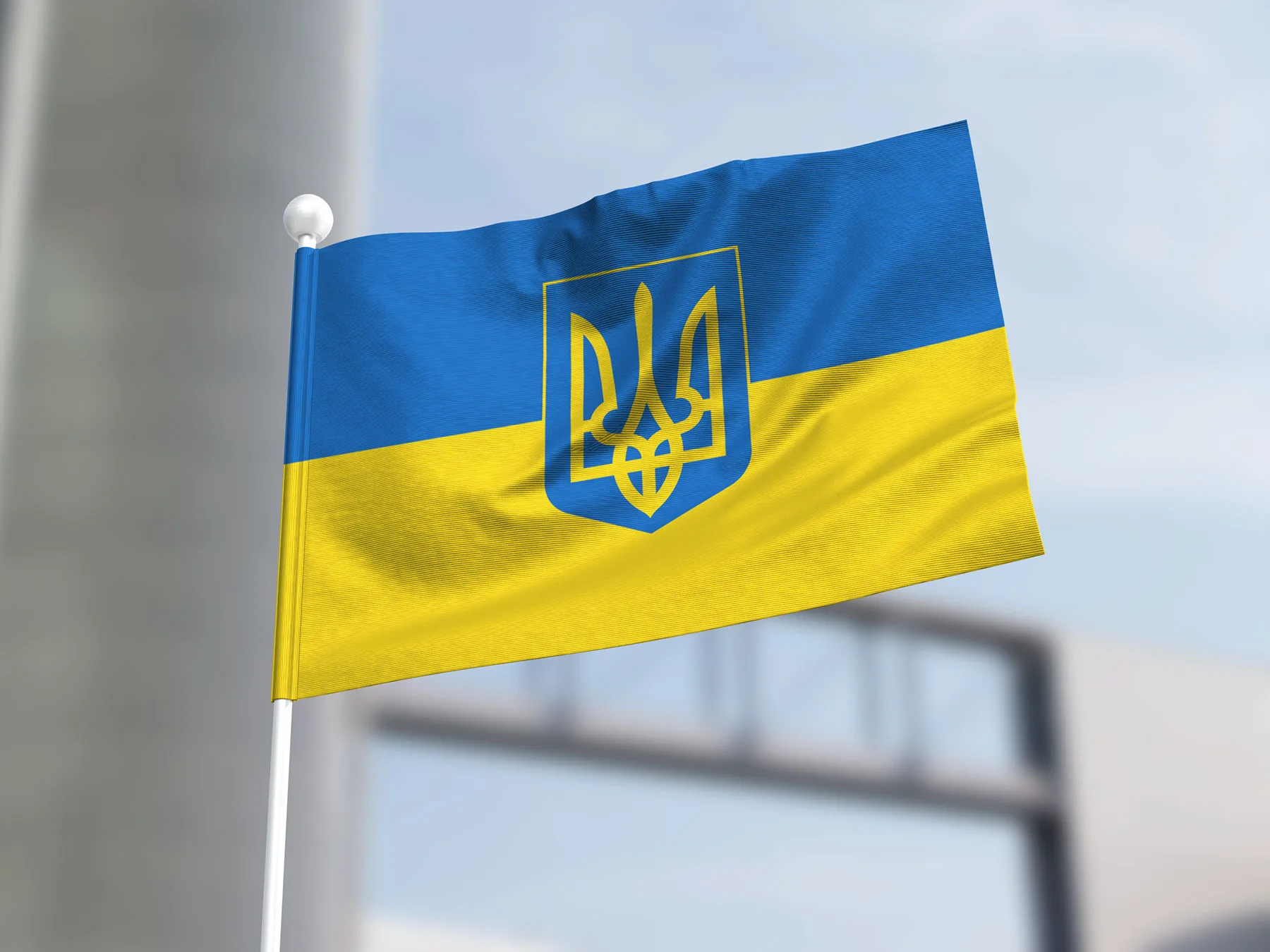 Flag Mockup (PSD)