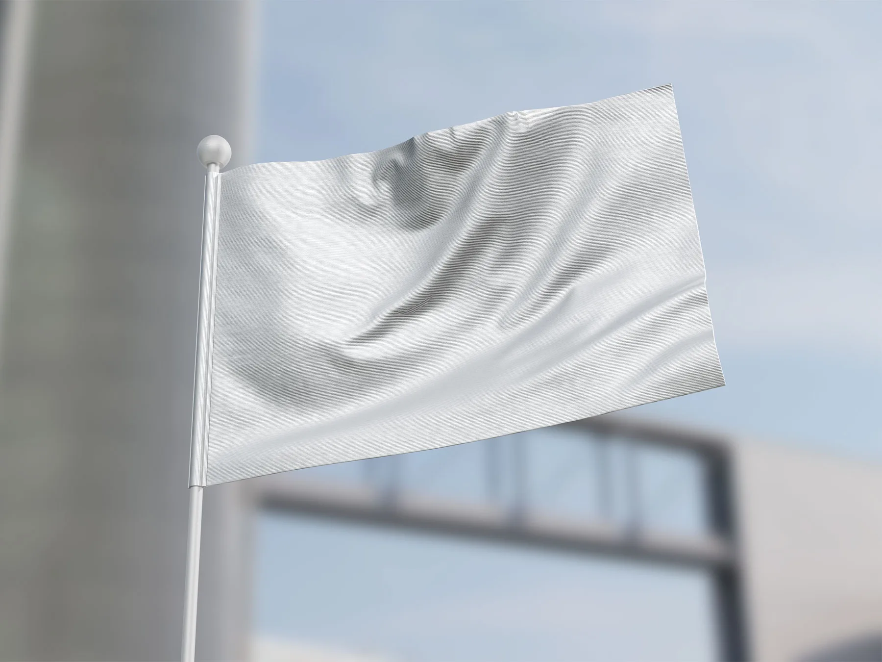 Flag Mockup (PSD)