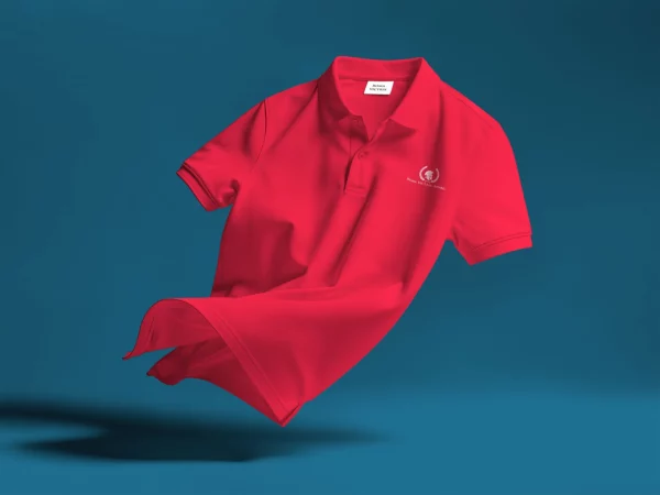 Floating Polo Shirt Mockup Scene