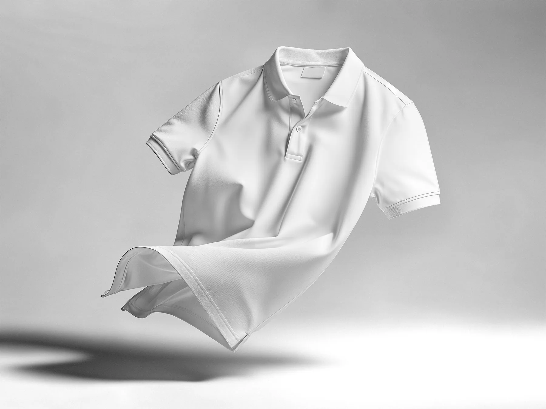Floating Polo Shirt Mockup Scene