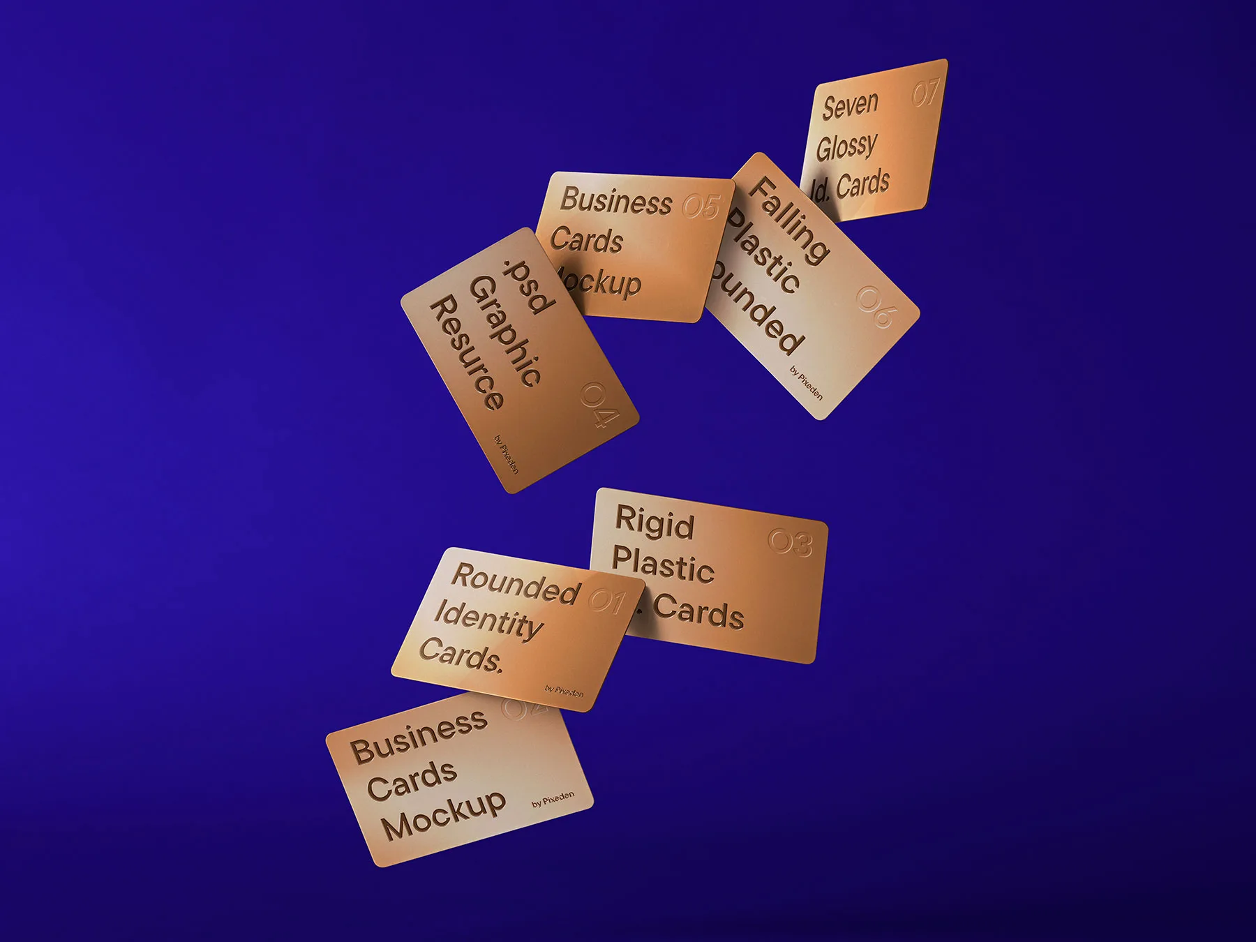 Gift Card Mockup Minimalist Scene