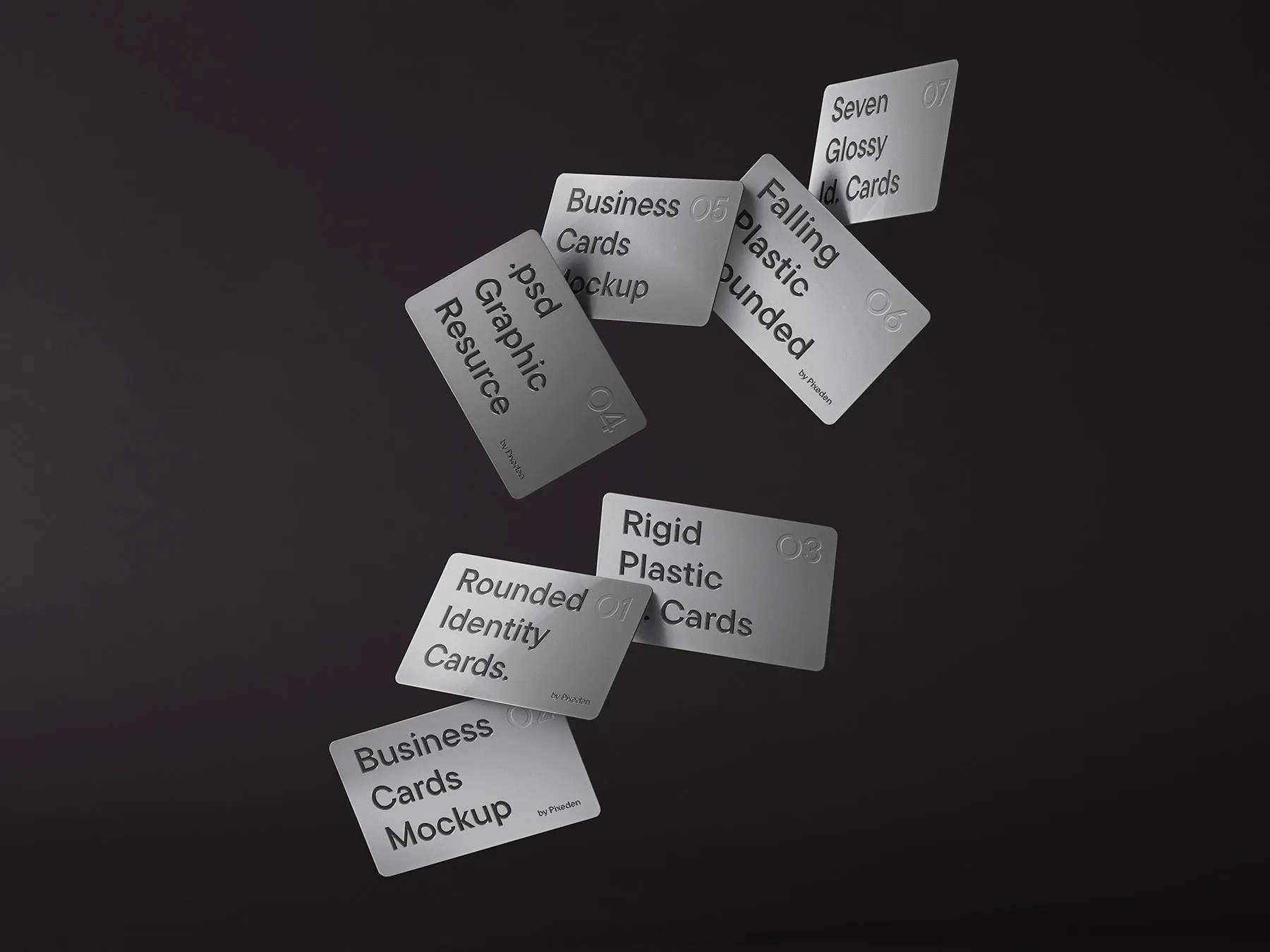 Gift Card Mockup Minimalist Scene