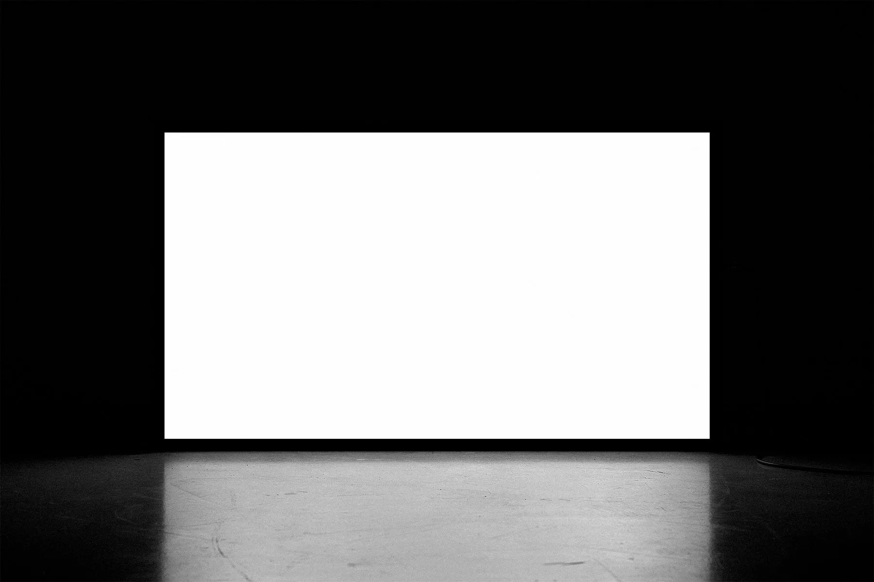 Lightbox Screen Mockup Dark Minimalist Scene