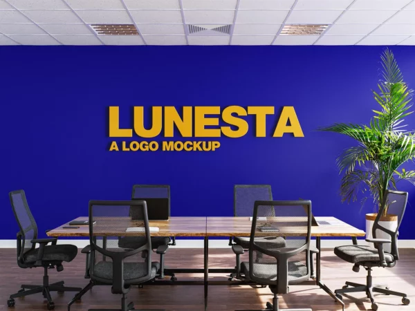 Office Interior/Conference Room Logo Mockup