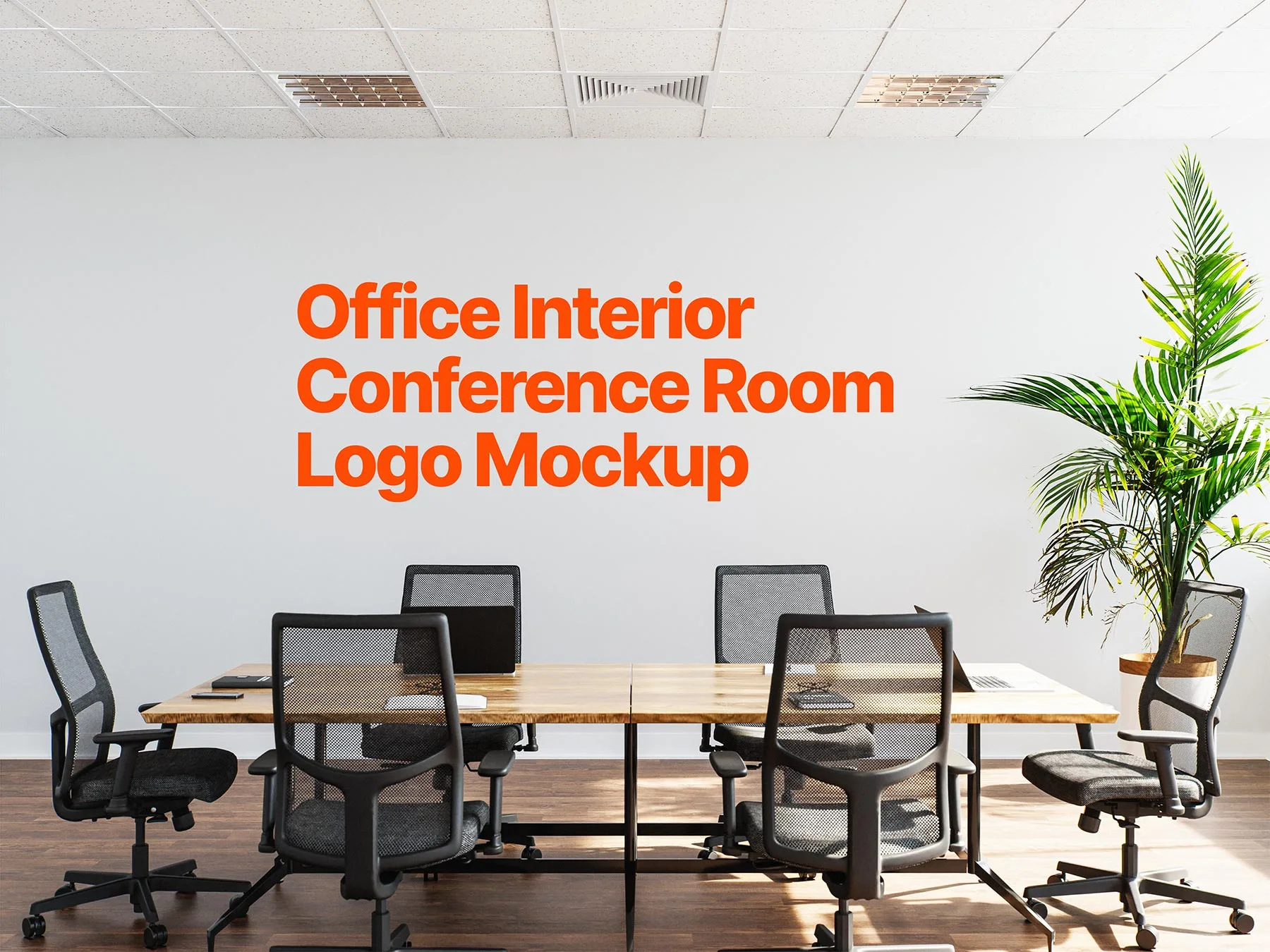 Office Interior/Conference Room Logo Mockup