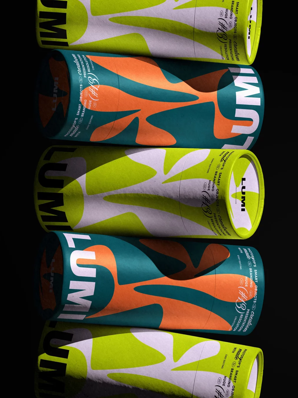 Paper Product Tubes Mockup Scene