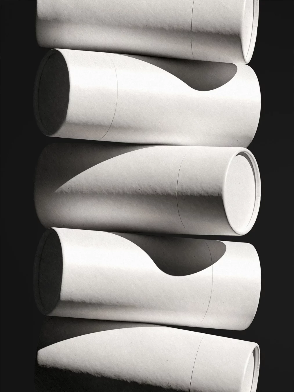 Paper Product Tubes Mockup Scene