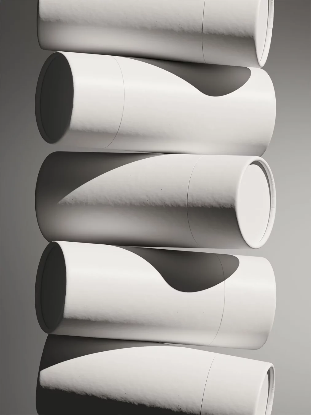 Paper Product Tubes Mockup Scene