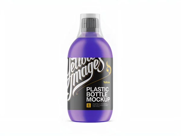 Plastic Sport Nutrition Bottle Mockup
