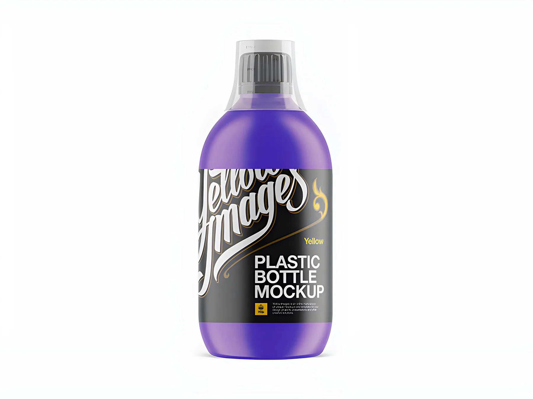 Plastic Sport Nutrition Bottle Mockup