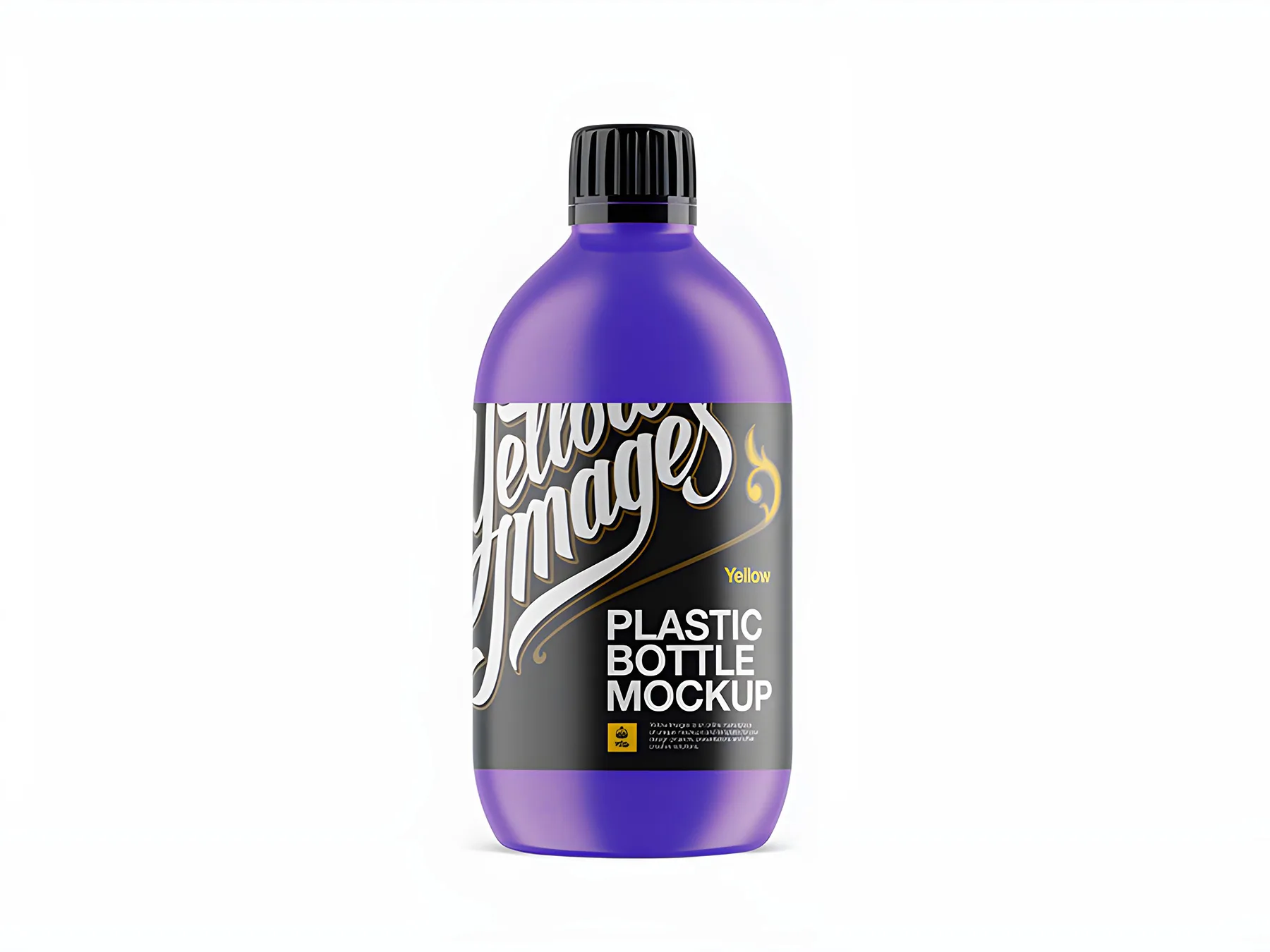 Plastic Sport Nutrition Bottle Mockup