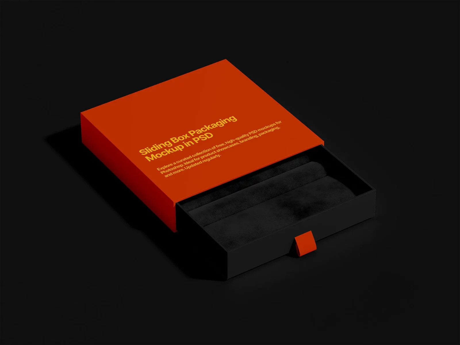 Sliding Box Packaging Mockup
