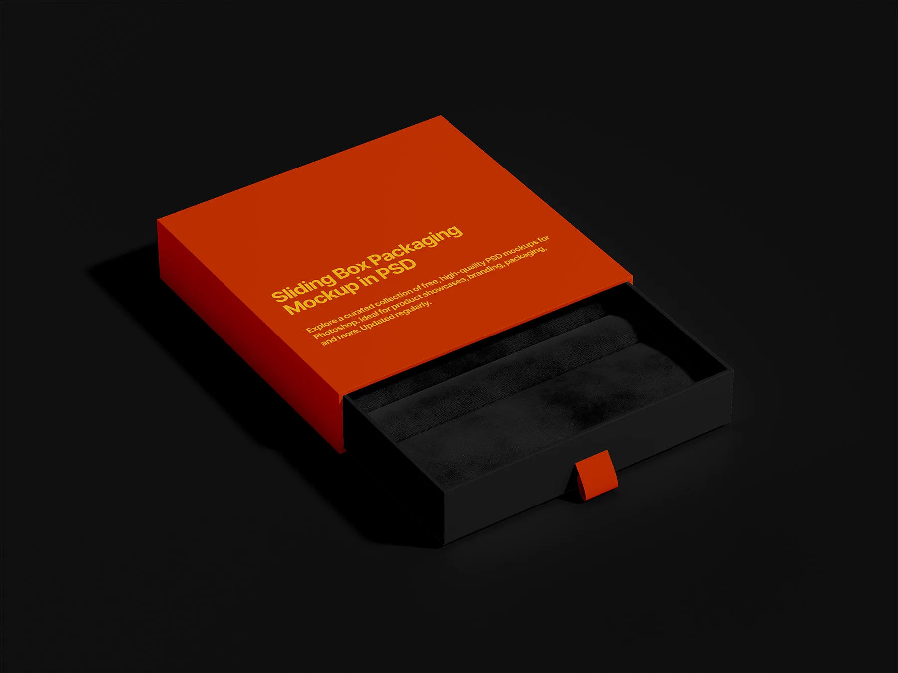 Sliding Box Packaging Mockup