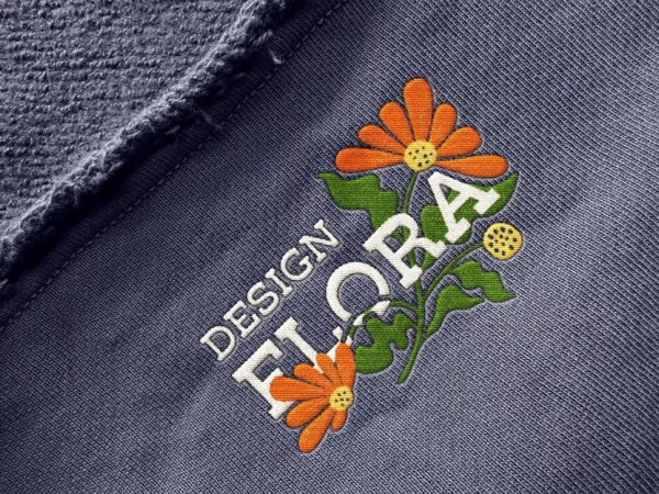 Stitching Embroidery Logo Mockup