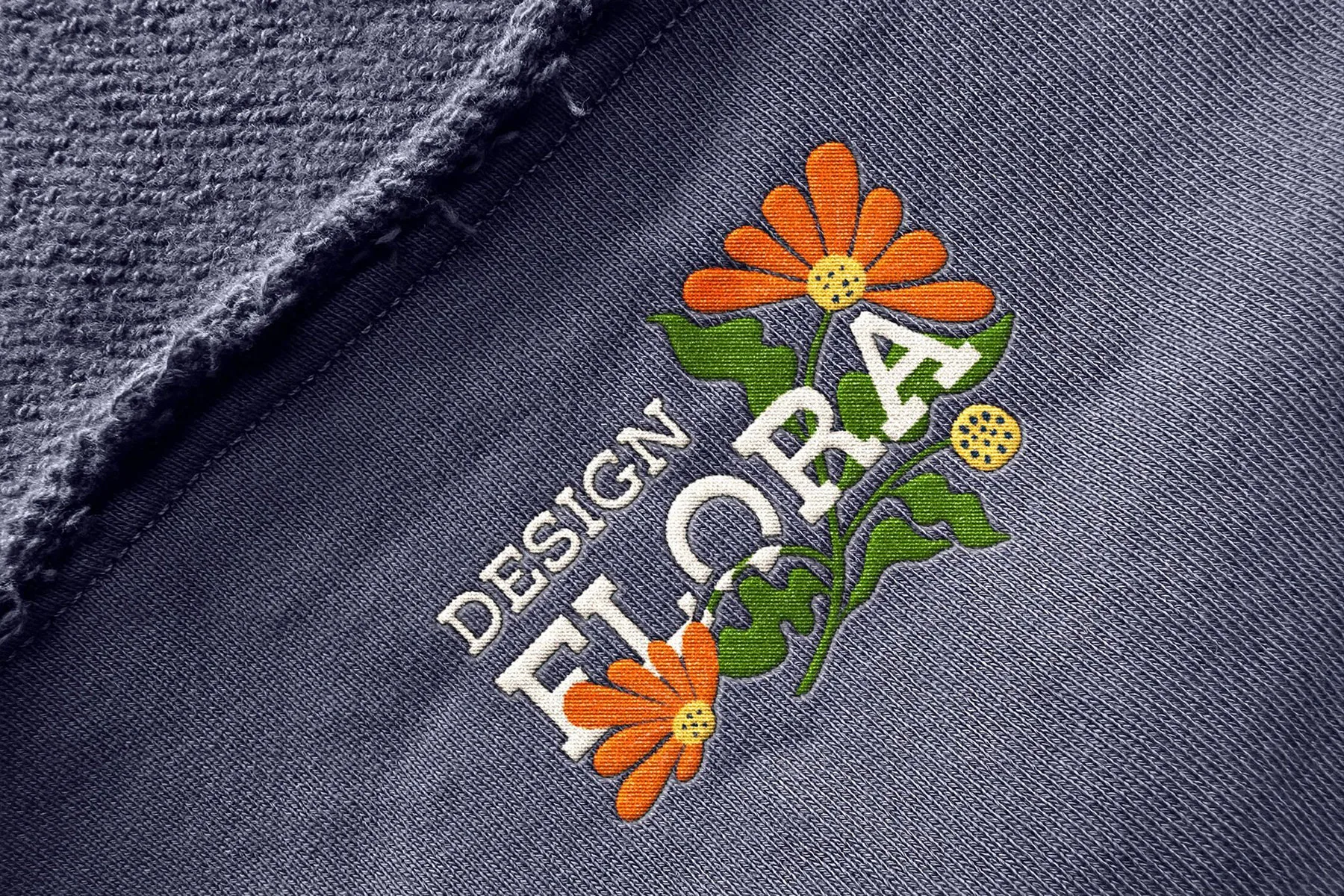 Stitching Embroidery Logo Mockup