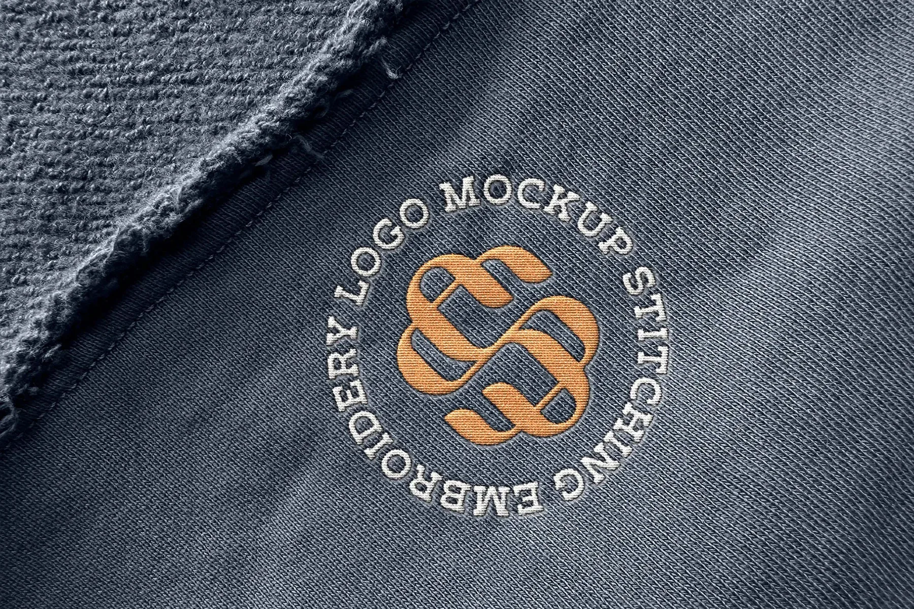 Stitching Embroidery Logo Mockup