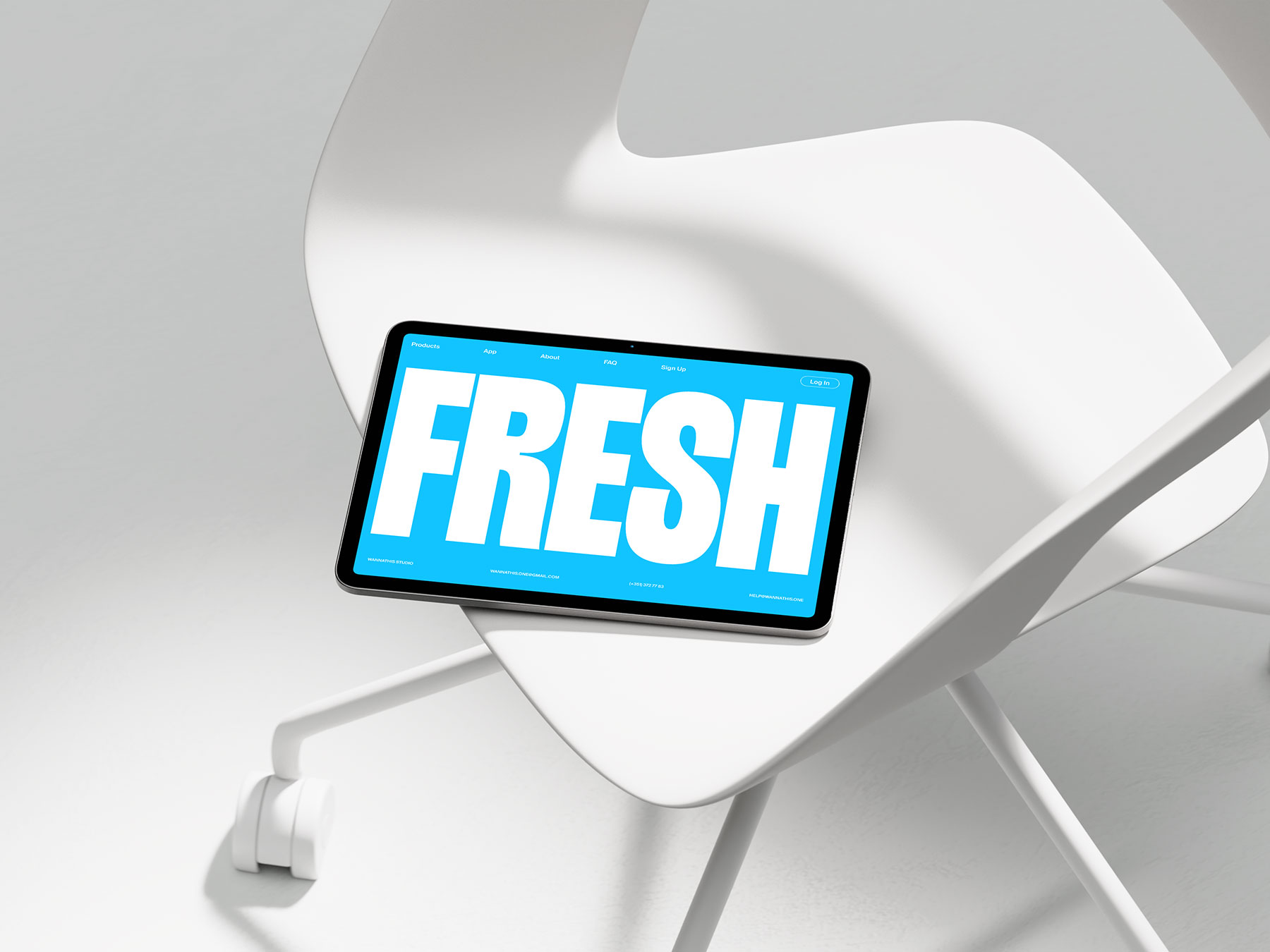 Tablet Mockup – Modern Light Scene