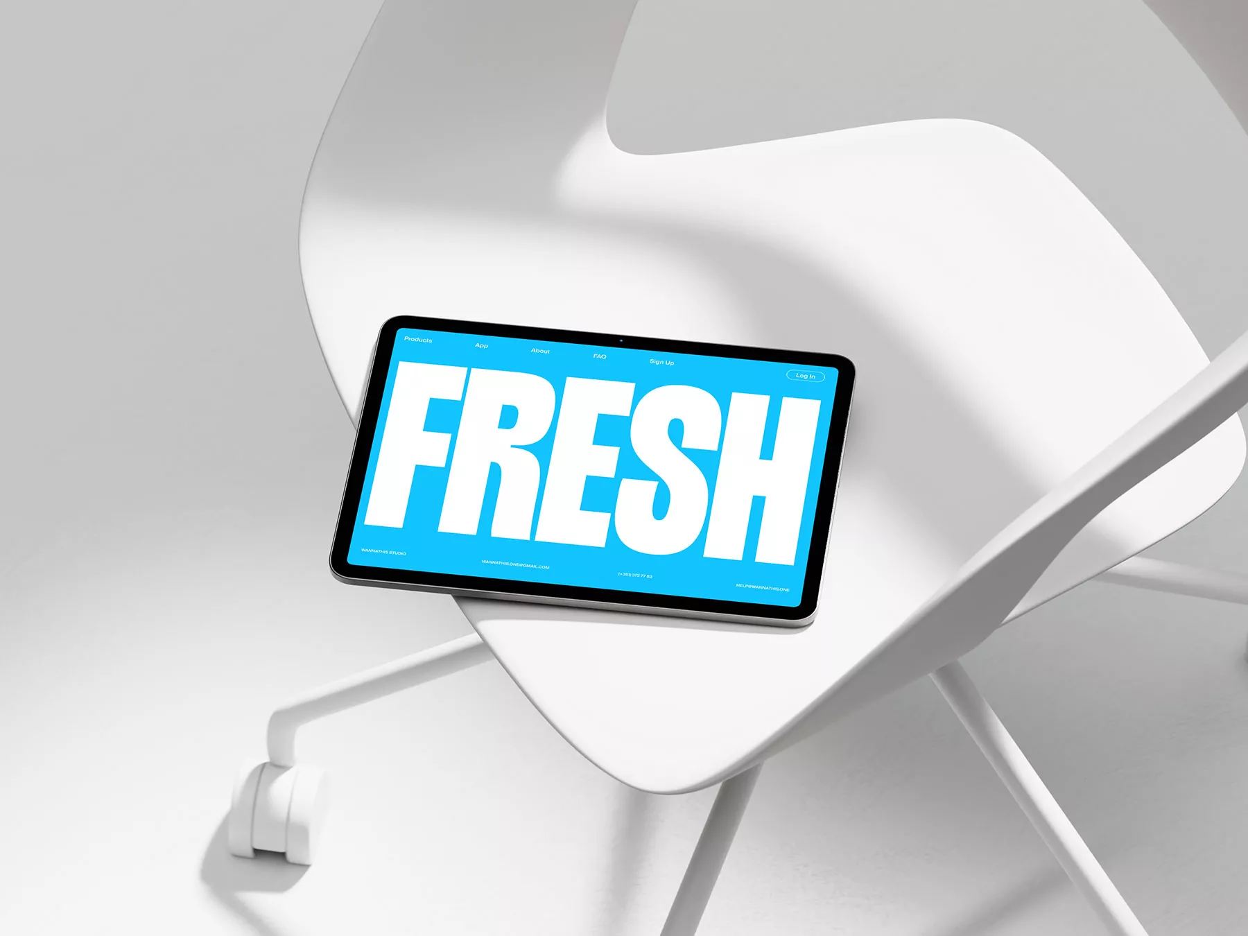 Tablet Mockup – Modern Light Scene