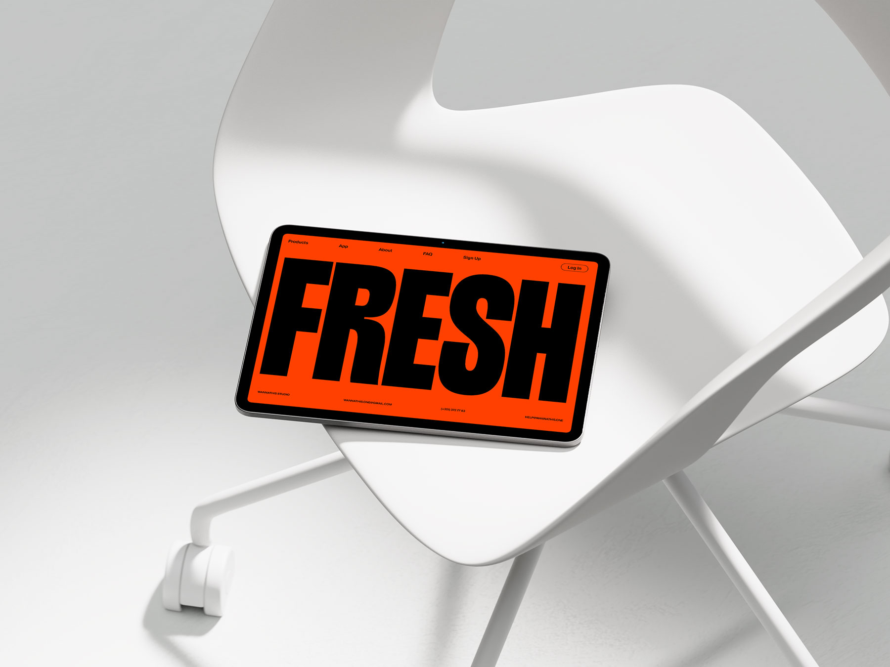 Tablet Mockup – Modern Light Scene